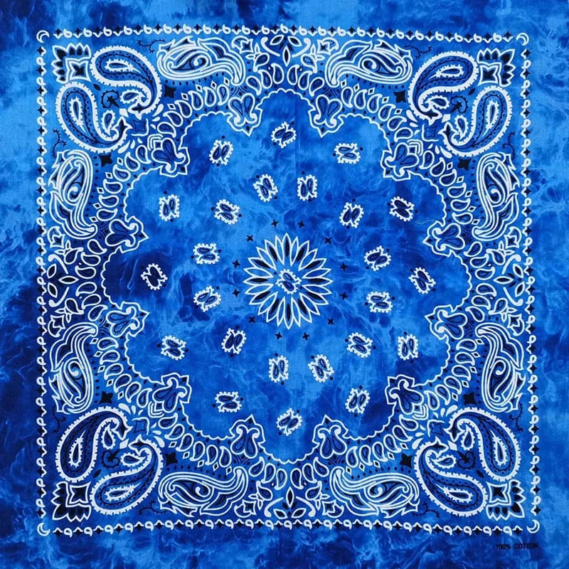 Blå Tie-Dye Bandana Blå