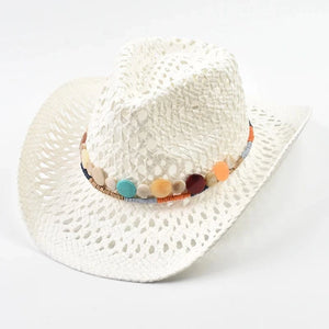 Bohemisk Halm Cowboyhatt