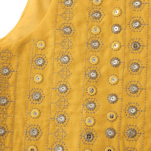 Broderad Väst Dam med Paljetter