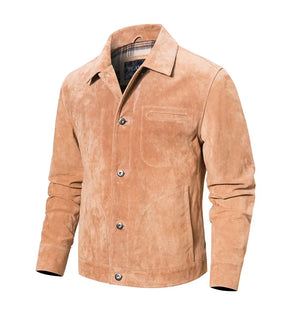 Brun suede jacka