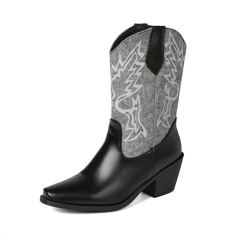 Cowboy boots låga Svart / 35.5