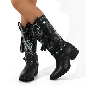 Cowboy skor svarta boots