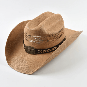 Cowboy stråhatt Ljusbrun / One Size