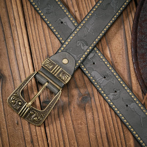 Cowboybälte Antik Mässingsspänne