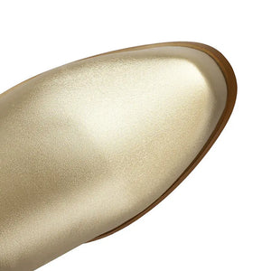 Cowboyboots med glittrande fransar