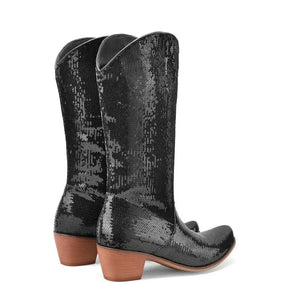 Cowboyboots med Paljetter för Dam
