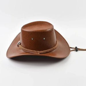 Cowboyhatt Herr med Tjurhuvud