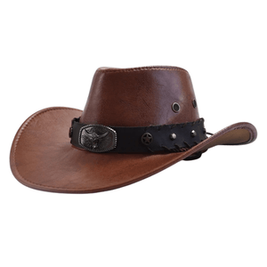 Cowboyhatt i Läderlook för Damer och Herrar