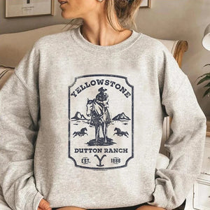 Cowgirl Hoodie i Fleece Classic Ranch Badge / XS