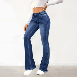 Flare jeans hög midja