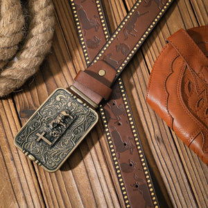 Herrbälte Cowboystil