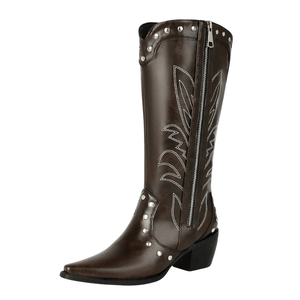 Höga cowboy boots dam Brun / 35