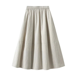 Kjol med fickor Beige / One Size