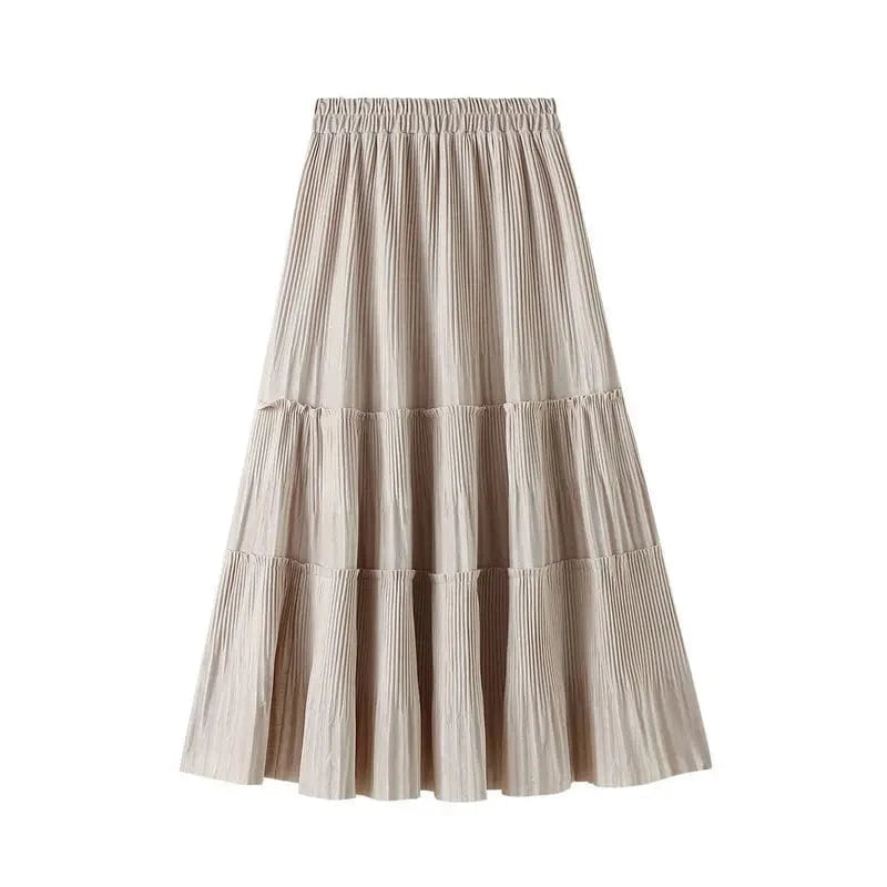Kjol sammet Beige / One Size