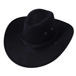 Klassisk cowboyhatt Svart / 56-58cm