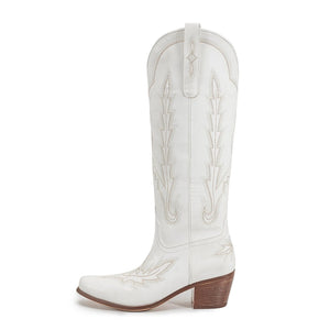Klassiska Cowboyboots i Svart Mocka