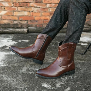Låga cowboy boots herr