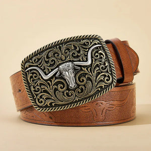 Longhorn westernbälte för herr