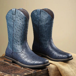 Ostrich cowboy boots