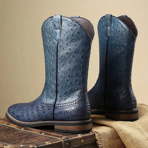 Ostrich cowboy boots