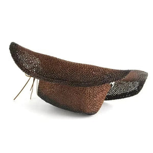 Mörkbrun stråcowboyhatt Mörkbrun / 57-58cm