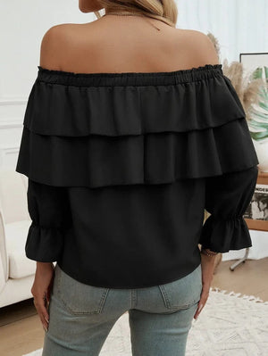 Off shoulder blus