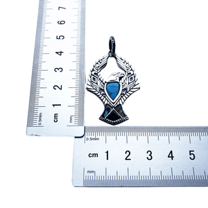 Örnhänge i silver med turkos Silver med turkos