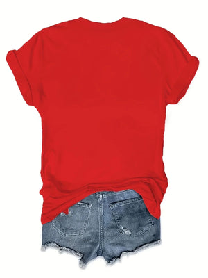 T-shirt med glittrande cowgirlboots och hatt