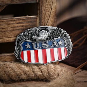 USA Bältesspännen Patriotiska Motiv