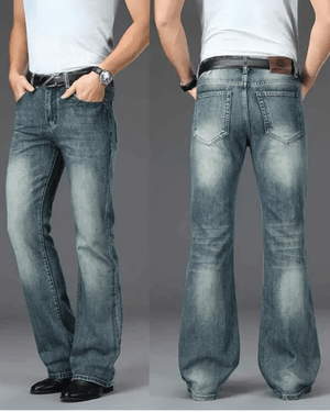 Utsvängda jeans herr