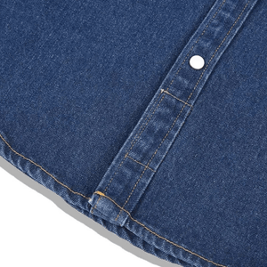 Westernskjorta i tvättad denim