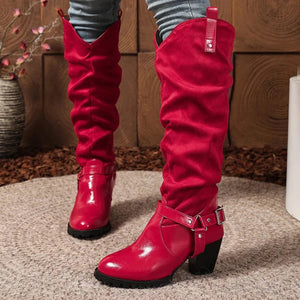 Slouch western boots