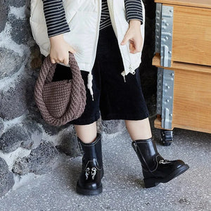 Barn cowboyboots med elegant västerndesign