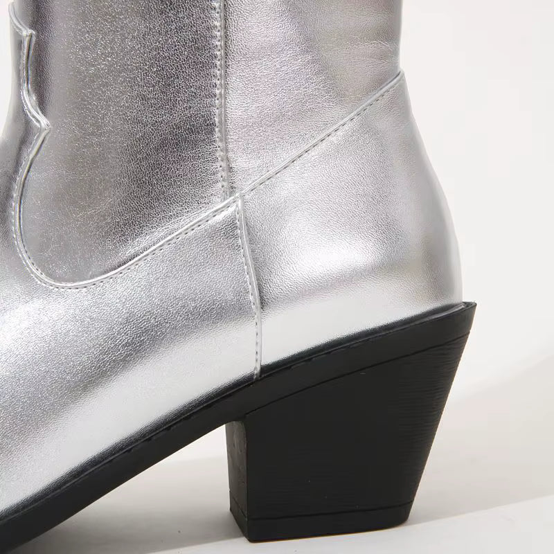 Högklackade cowboy boots