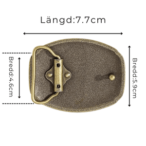 Bältespänne herr western djur vintage metall