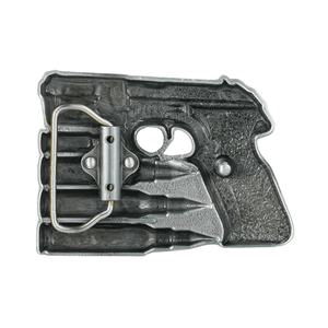 Bältespänne pistol med patroner