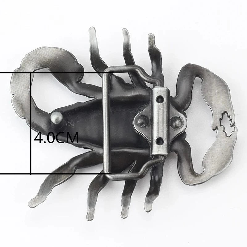 Bältesspänne Skorpion i metall Silver