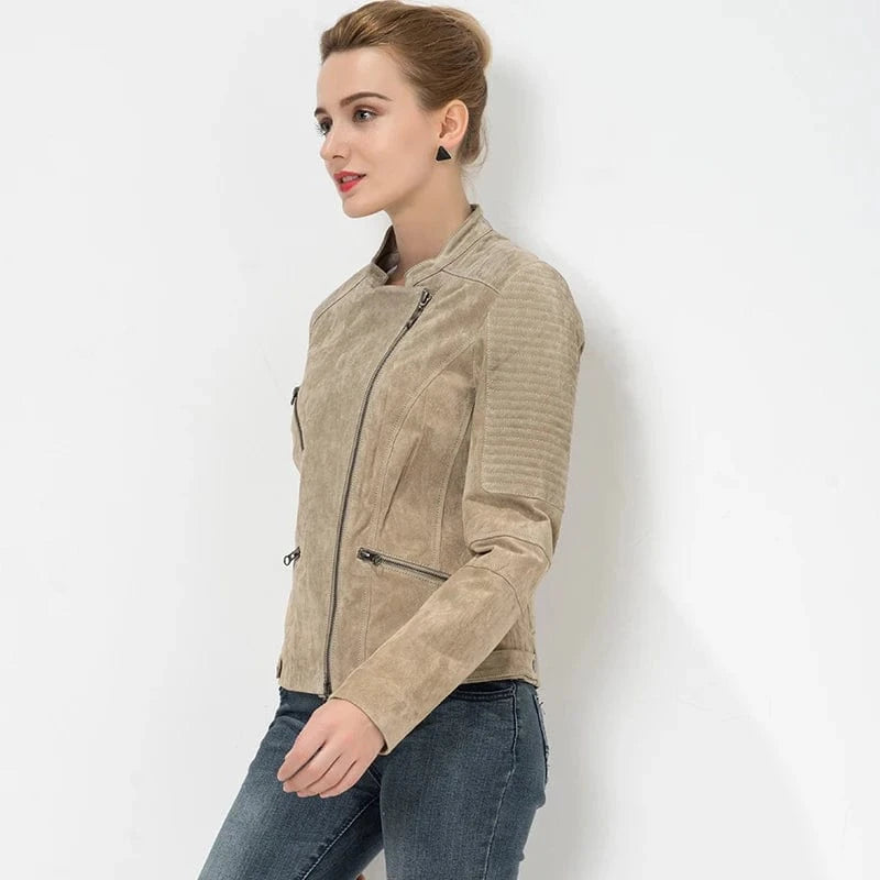 Beige mockajacka dam