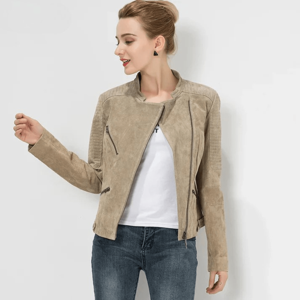 Beige mockajacka dam
