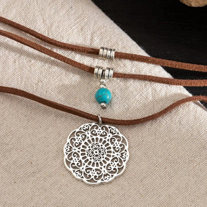 Bohemian halsband Silver