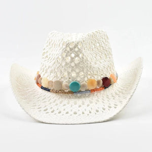 Bohemisk Halm Cowboyhatt
