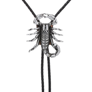 Bolo tie med 3D-skorpion i metall