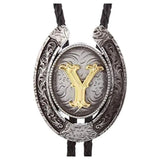 Bolo tie med bokstavsemblem A–Z Silver Y
