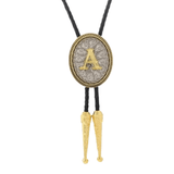 Bolo tie med initial A–Z i tvåtonad metall A