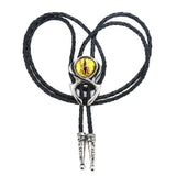 Bolo tie med tigeröga Gul