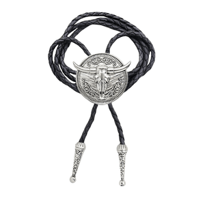 Bolo tie med tjurhuvud i silver Silver
