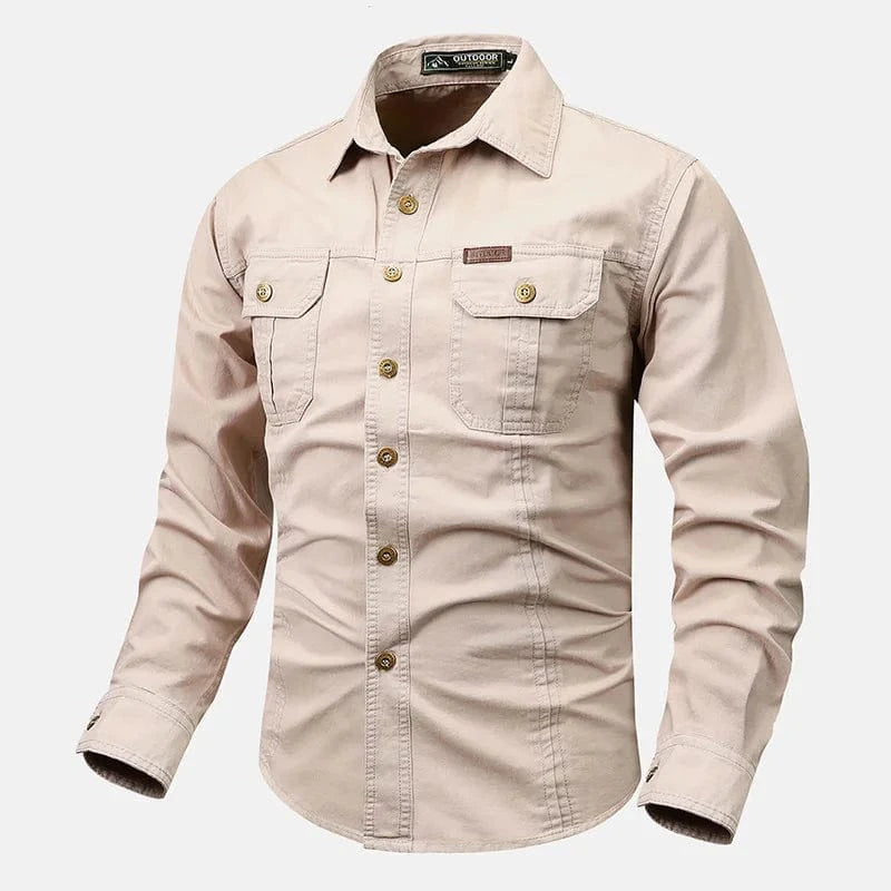 Cargo skjorta Offwhite / M