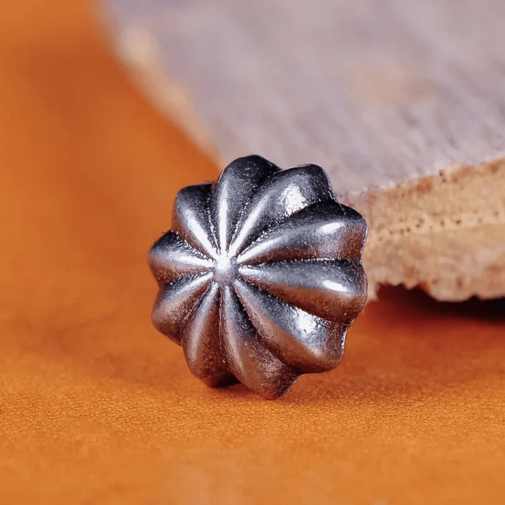 Concho Antiksilver i Pumpaform för Läderhantverk 9mm