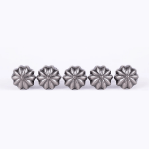 Concho Antiksilver i Pumpaform för Läderhantverk 9mm