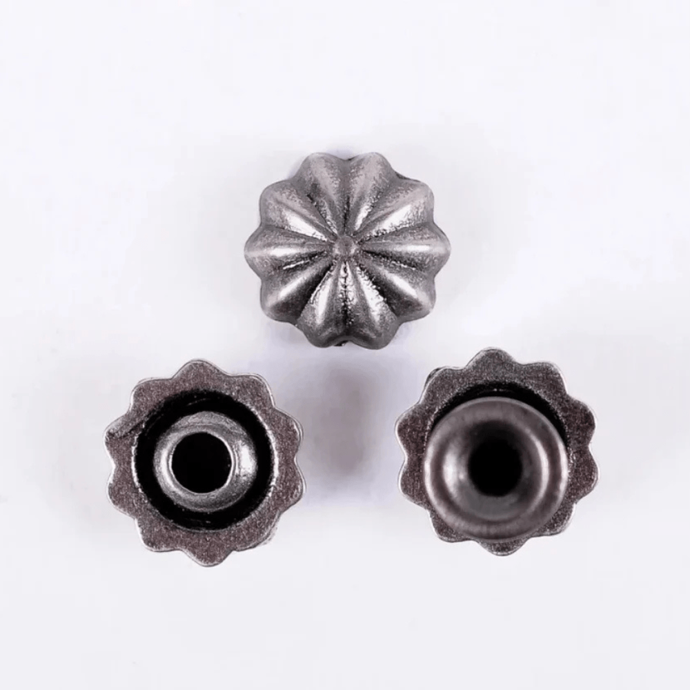Concho Antiksilver i Pumpaform för Läderhantverk 9mm
